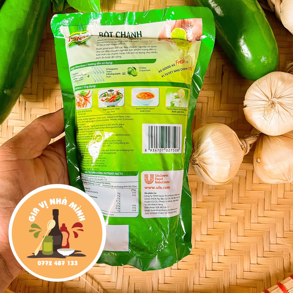 BỘT CHANH KNORR LIME POWDER GÓI CHIẾT LẺ 100GR-400GR