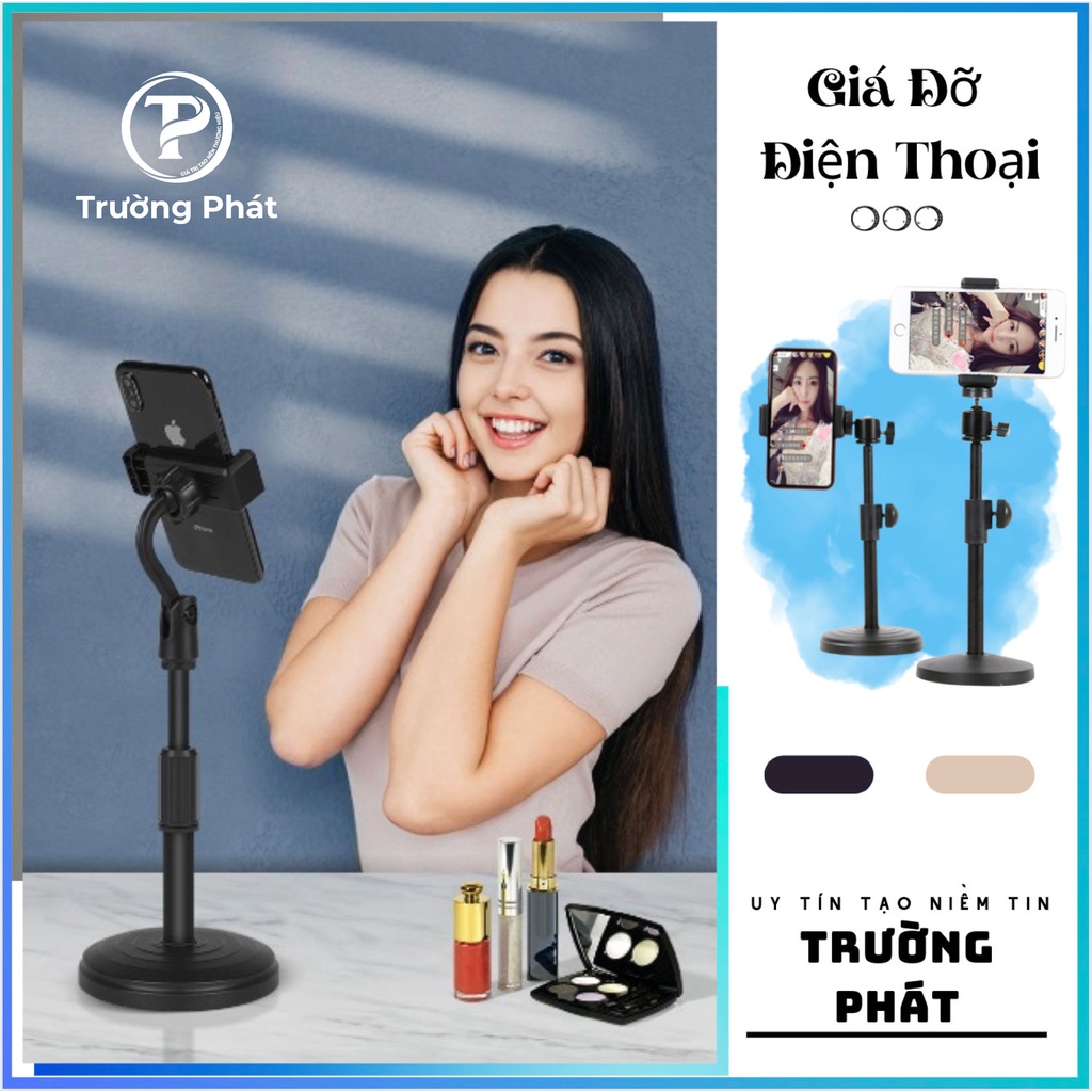 Giá Đỡ Điện Thoại Livestream, kẹp điện thoại xoay 360 Độ dùng để Quay Phim G
