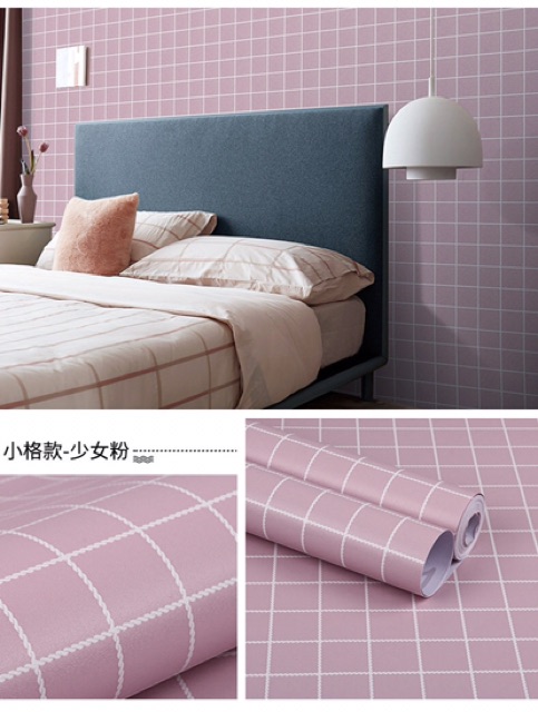10M giấy dán tường kẻ caro keo sẵn khổ 45 cm | BigBuy360 - bigbuy360.vn
