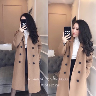 Áo khoác măngto chất dạ ép siêu hot