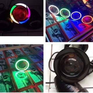 Đèn led U7 không lồng chế mắt cú trang trí làm đẹp xe Exciter Winner...