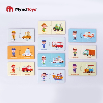 Đồ Chơi Xếp Hình MyndToys My First Puzzle - Jobs &amp; Transportation (Chủ Đề Nghề Nghiệp) Dành Cho Bé Trên 2 Tuổi