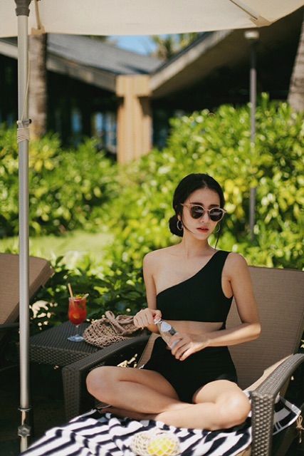 Bikini 1 Mảnh Khoét Eo - Đồ Bơi 1 Mảnh Thắt Dây - Monokini Cut Out