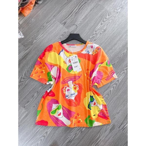 Áo thun in hình Zara | Hàng hiệu vợt sale