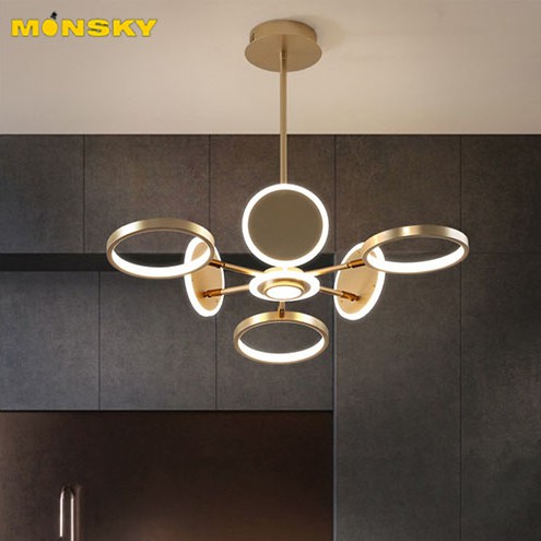 Đèn thả MONSKY SICKIT trang trí nội thất sang trọng, hiện đại với 3 chế độ ánh sáng - kèm điều khiển từ xa