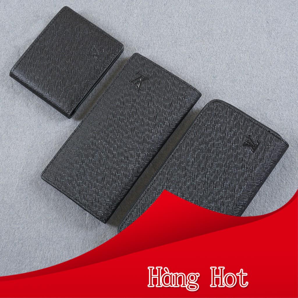 Ví dài nam nữ họa tiết đen sần sang chảnh