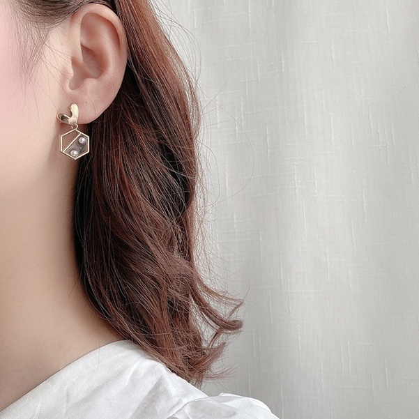 Bông Tai Ngọc Trai Thời Trang Hàn Quốc s925 Cho Nữ