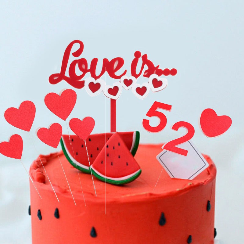 Happy Anniversary Cake Topper Happy Birthday Valentines Day Party Decorations Acrylic Bride Groom Mr Mrs Wedding XWNYDER