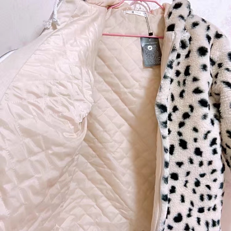 Áo khoác da báo lông thỏ 2 lớp. Áo khoác lông dành cho nữ | BigBuy360 - bigbuy360.vn