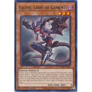 Thẻ Bài Yugioh Lilith, Lady of Lament - TAMA-EN049 - Rare 1st Edition
