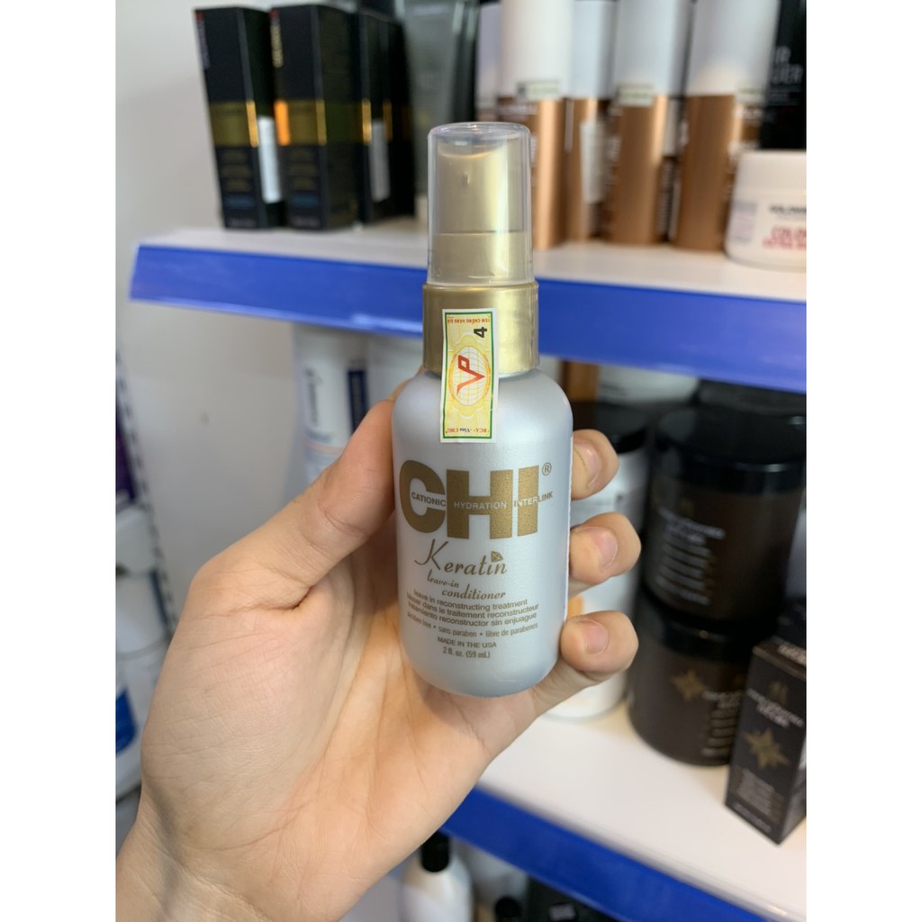 Xịt Dưỡng Tóc CHI Keratin Phục hồi tóc khô sơ 59ml/177ml (Hàng chính hãng)