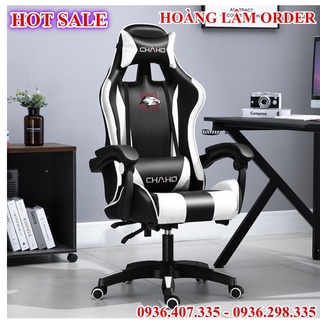 Ghế gaming cao cấp bọc da Pu, Ghế Chơi Game Có Massage Lưng Cao Cấp.