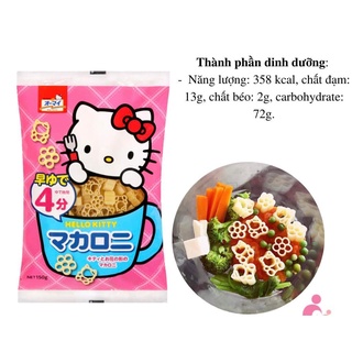 Mì Nui Hello Kitty Nhật Bản 150g cho bé ăn dặm từ 9 tháng