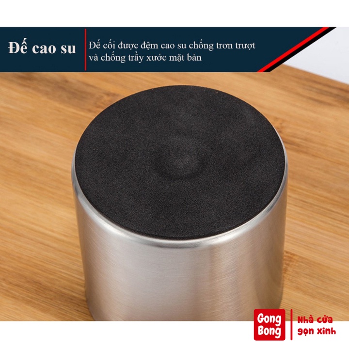 Cối chày Inox 304 cao cấp giã cua thịt các loại hạt gia vị đồ dùng tiện ích nhà bếp hàng loại 1