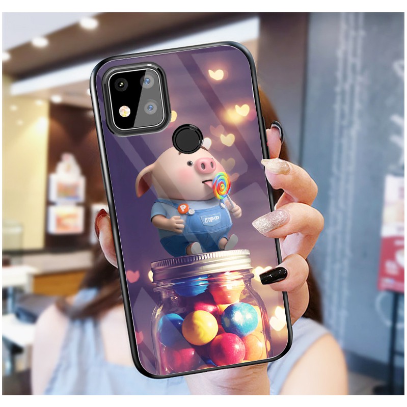 Ốp Lưng XIAOMI Redmi 9C, REDMI 10A mặt kính cường lực cao cấp
