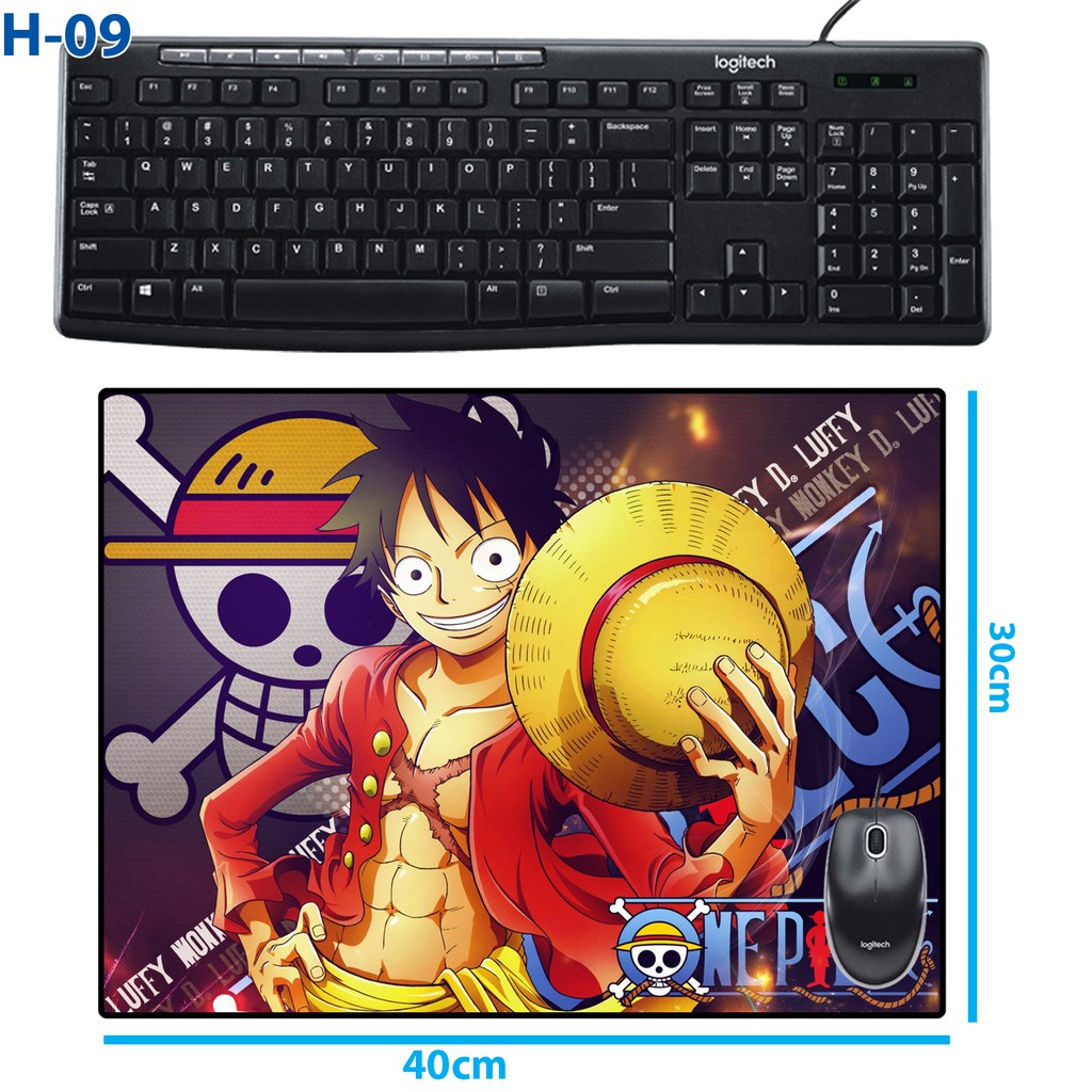 Bàn Di chuột / Tấm lót chuột anime One Piece - Luffy (30x40cm)