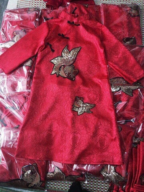 [LOẠI 1] VÁY GẤM CÁ KIMSA ĐỎ MAY MẮN AN LÀNH | BigBuy360 - bigbuy360.vn