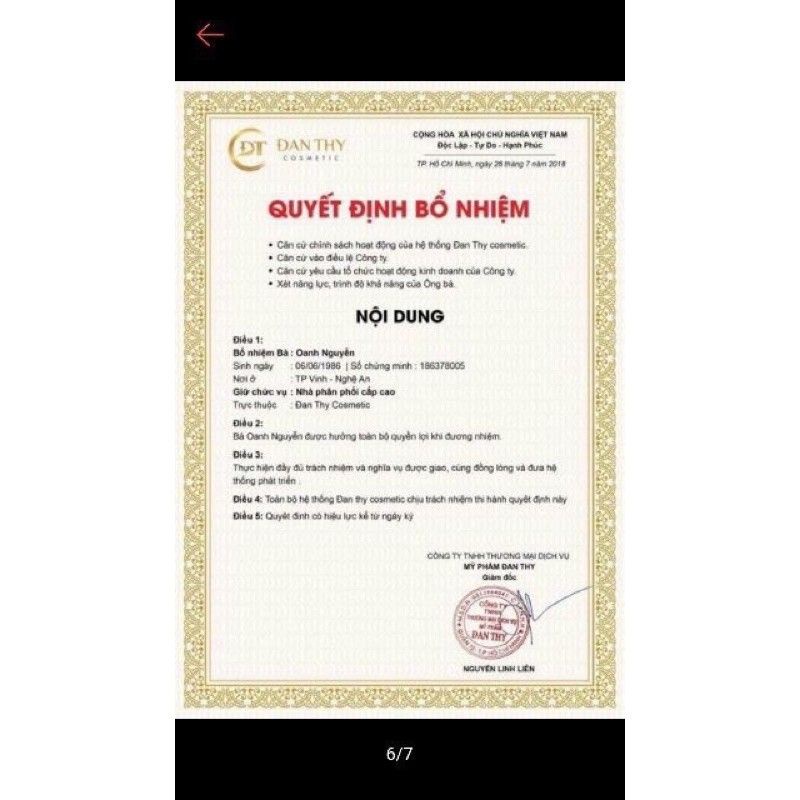 Cao nám - Se khít lỗ chân lông hoa hồng Lodas cream Đan Thy