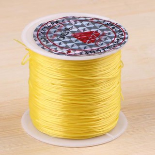 1 CUỘN CHỈ CHUN TƠ CO GIÃN MÀU VÀNG XỎ XÂU VÒNG TAY - MOON SHOP