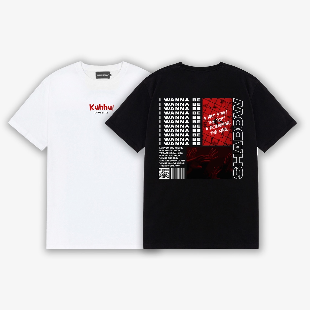 SHADOW TEE - Áo thun BTS unisex oversize 2 màu đen/trắng