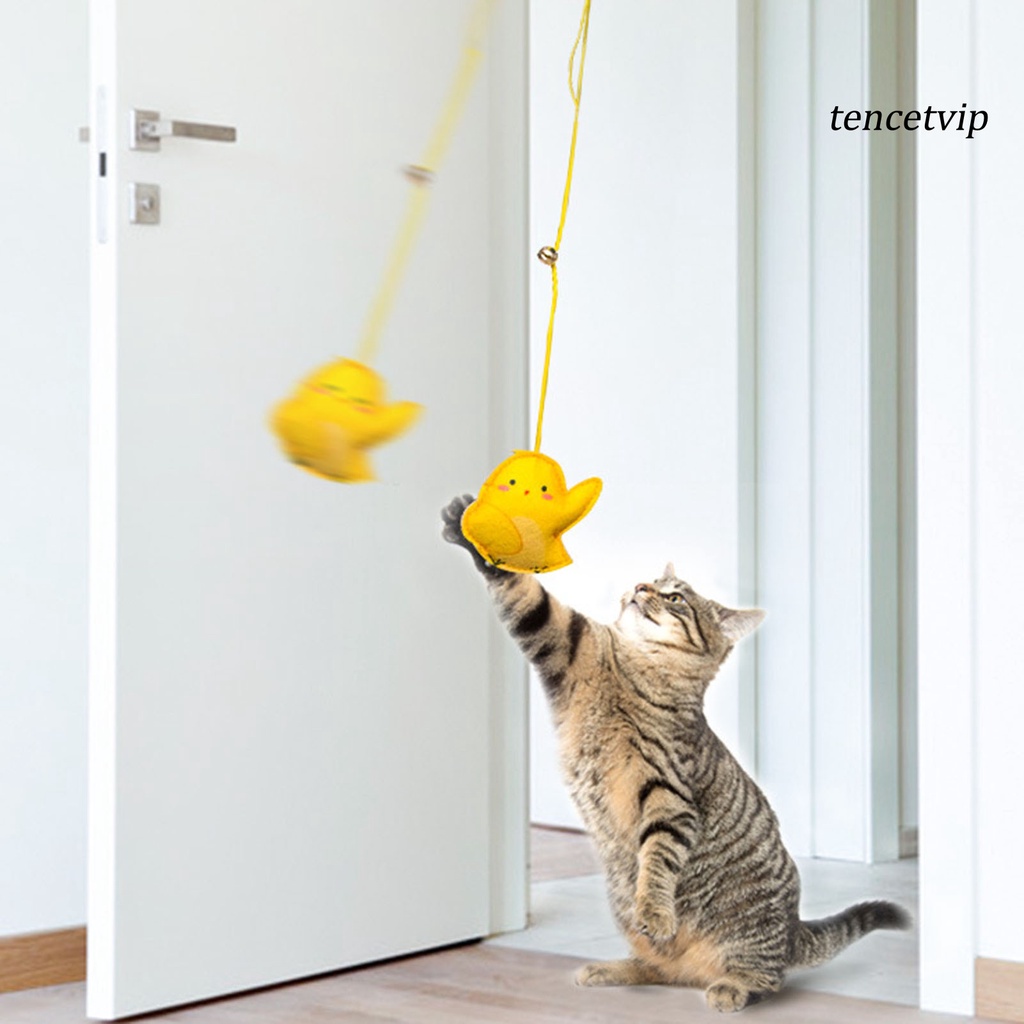 Đồ chơi dây treo bằng nylon 200cm có thể thu gọn giảm căng thẳng cho mèo cưng