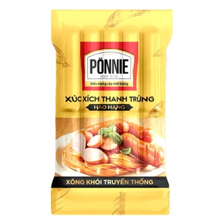 Xúc xích thanh trùng Ponnie xông khói truyền thống 10cây x 50gr