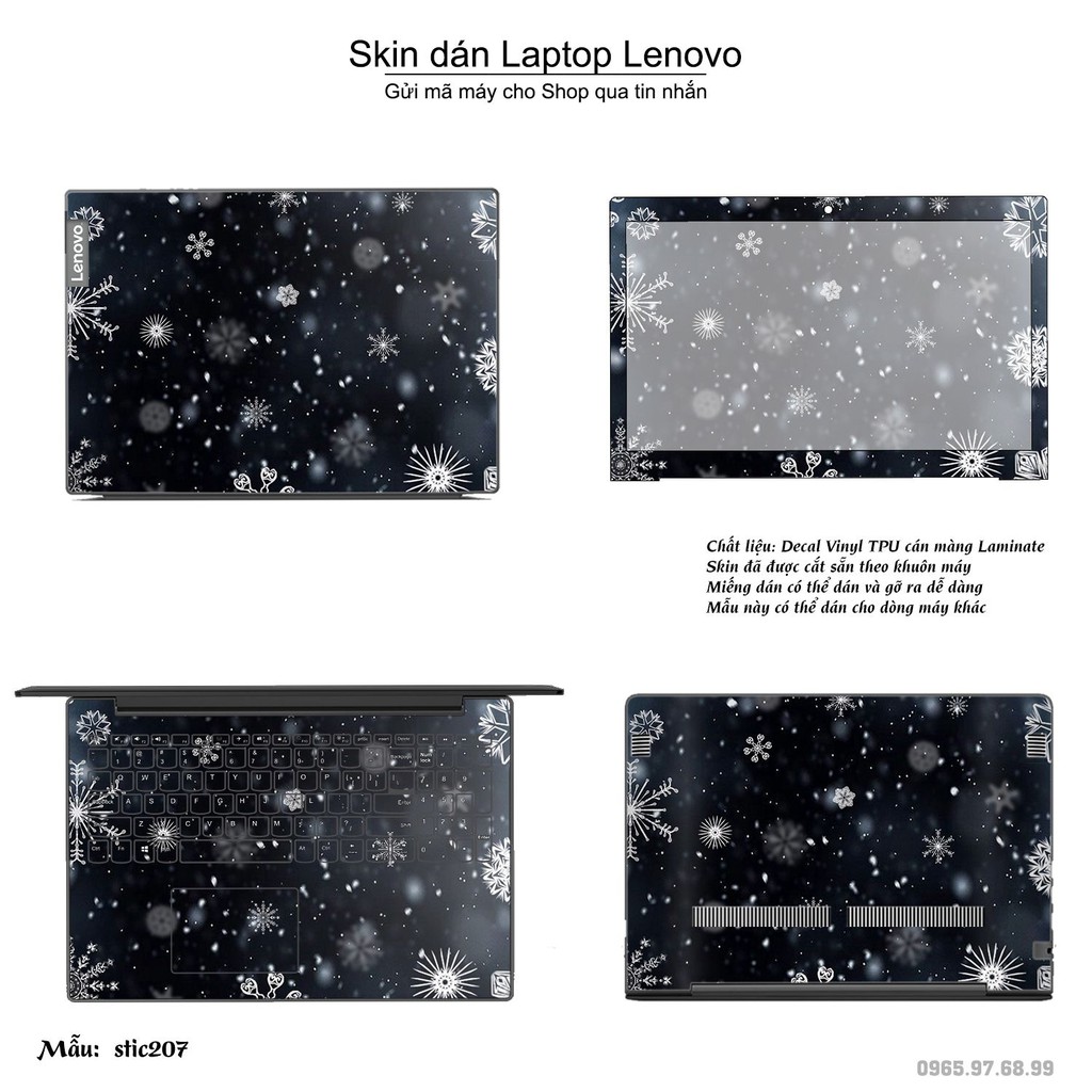 Skin dán Laptop Lenovo in hình Hoa văn sticker nhiều mẫu 33 (inbox mã máy cho Shop)