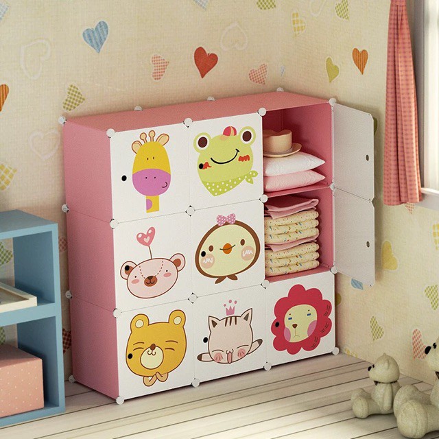 FREESHIP 99K TOÀN QUỐC_MẪU BÁN CHẠY NHẤT- TỦ NHỰA QUẦN ÁO LẮP GHÉP 9 Ô SIZE SÂU 47cm. Tặng kèm 1 treo đồ.