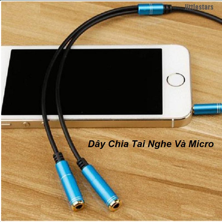 Cáp Chia 2 Tai Nghe, Cáp Chia 2 Cổng 3.5mm Dây Chia Từ 1 Ra 2 Tai Nghe Đầu Nhôm Jack Cắm 3.5Mmm Xịn Nhất