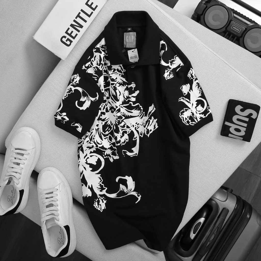 Áo polo nam form suông hoa dương sỉ GAP002 2M - Cotton cá sấu, (Size lớn > 100kg) POLOMAN | BigBuy360 - bigbuy360.vn