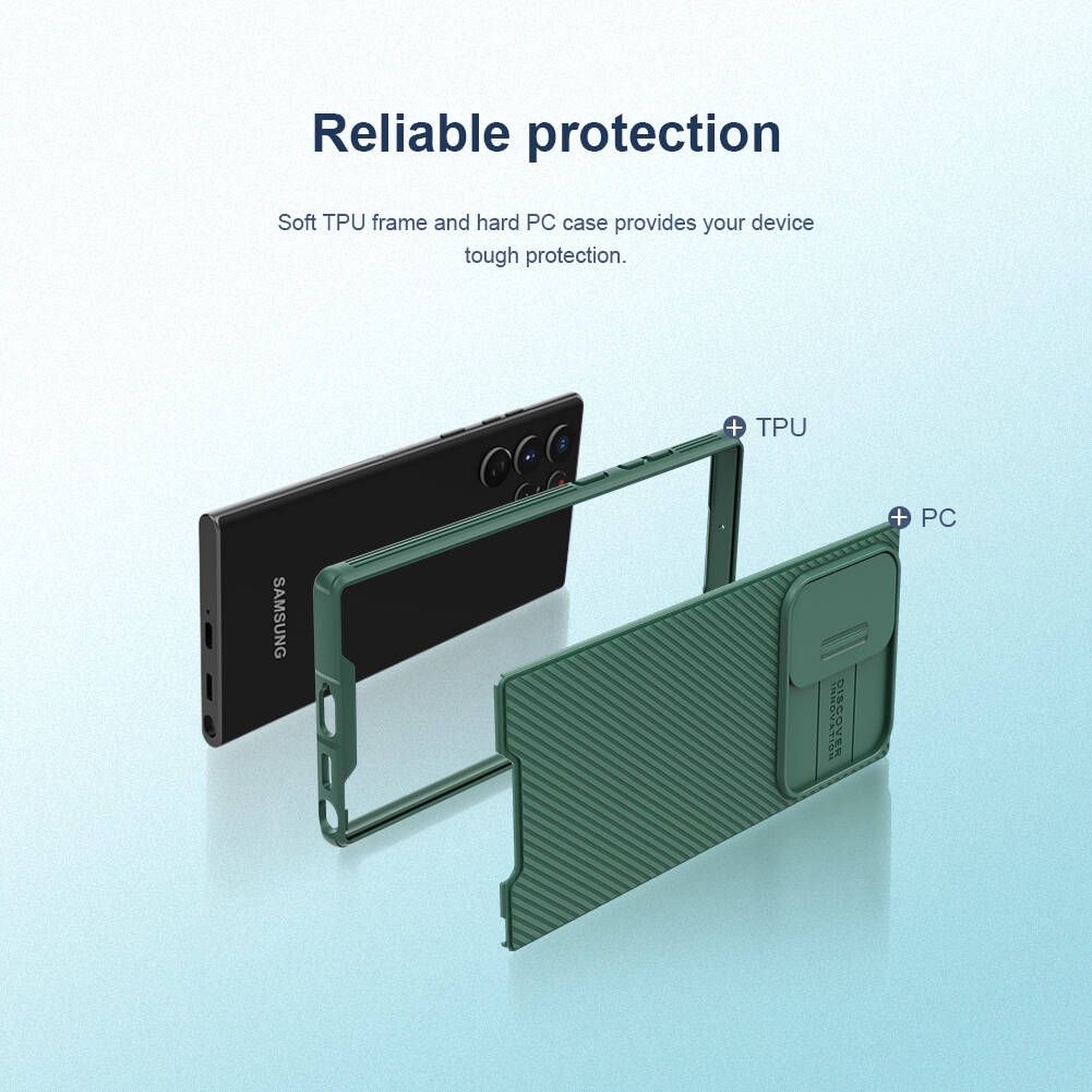 Ốp lưng Nillkin CamShield Pro cho Sansung S23 Plus/ Ultra / S22 Plus , S22 Ultra , S20 , S21 . lắp trượt bảo vệ camera