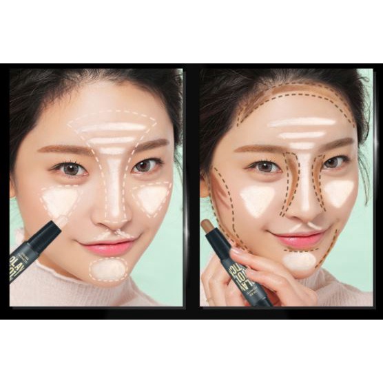 Bút Tạo Khối và Che Khuyết Điểm Lameila Contour &amp; Hi-light Stick 2 màu