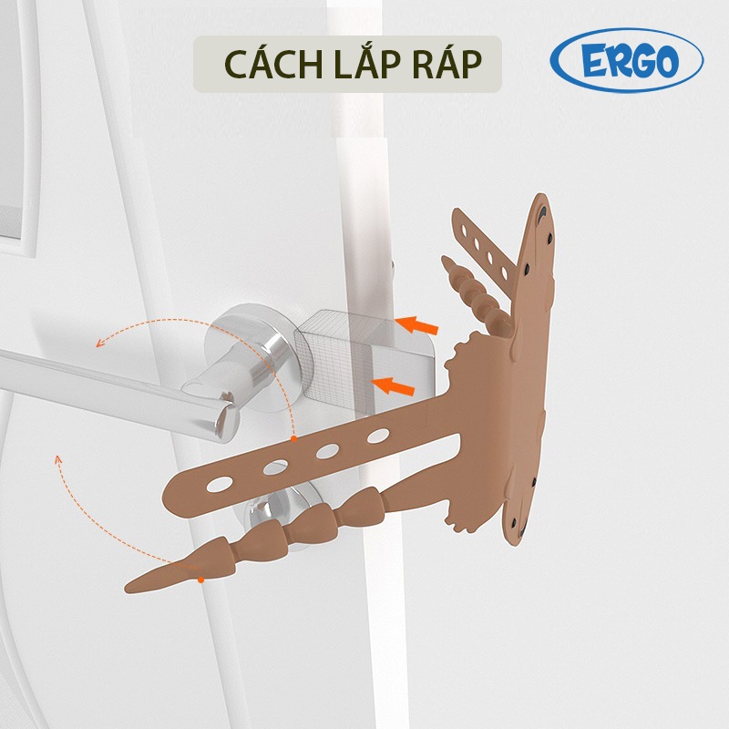 Miếng đệm cửa chống ồn tránh va đập phòng ngủ của bé