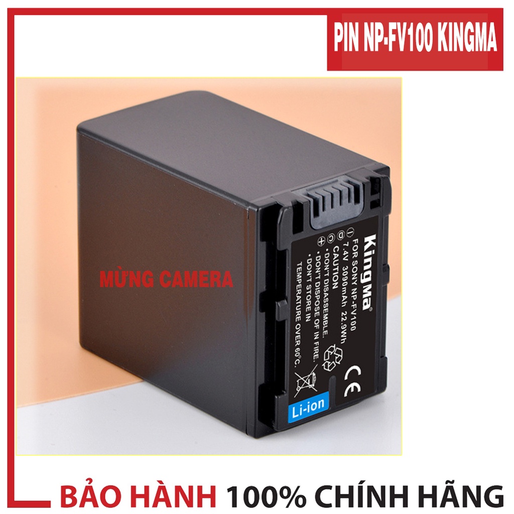 Pin sony NP-FV100 Kingma cho máy quay sony