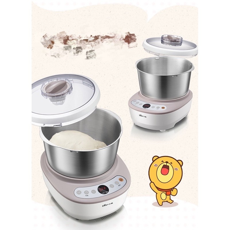 Cối máy nhồi bột BEAR HMJ A50B1, 5lít cối inox