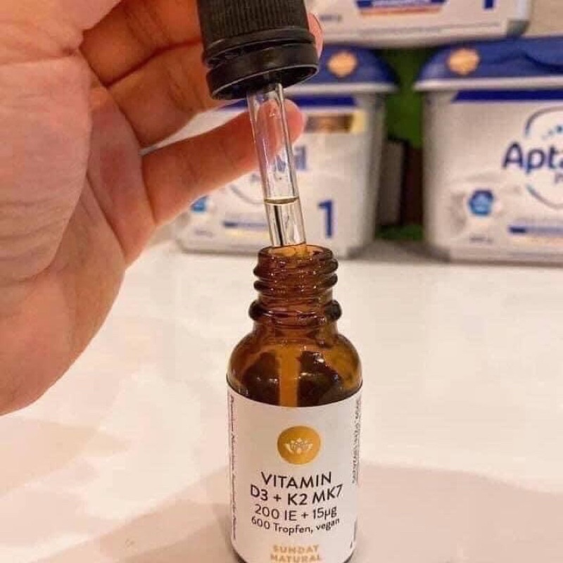(Hàng Air) Vitamin D3K2MK7 Sunday Natural Đức