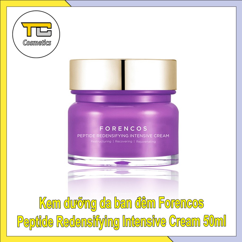 Kem dưỡng da ban đêm - Forencos Peptide Redensifying Intensive Cream 50ml (Màu tím)