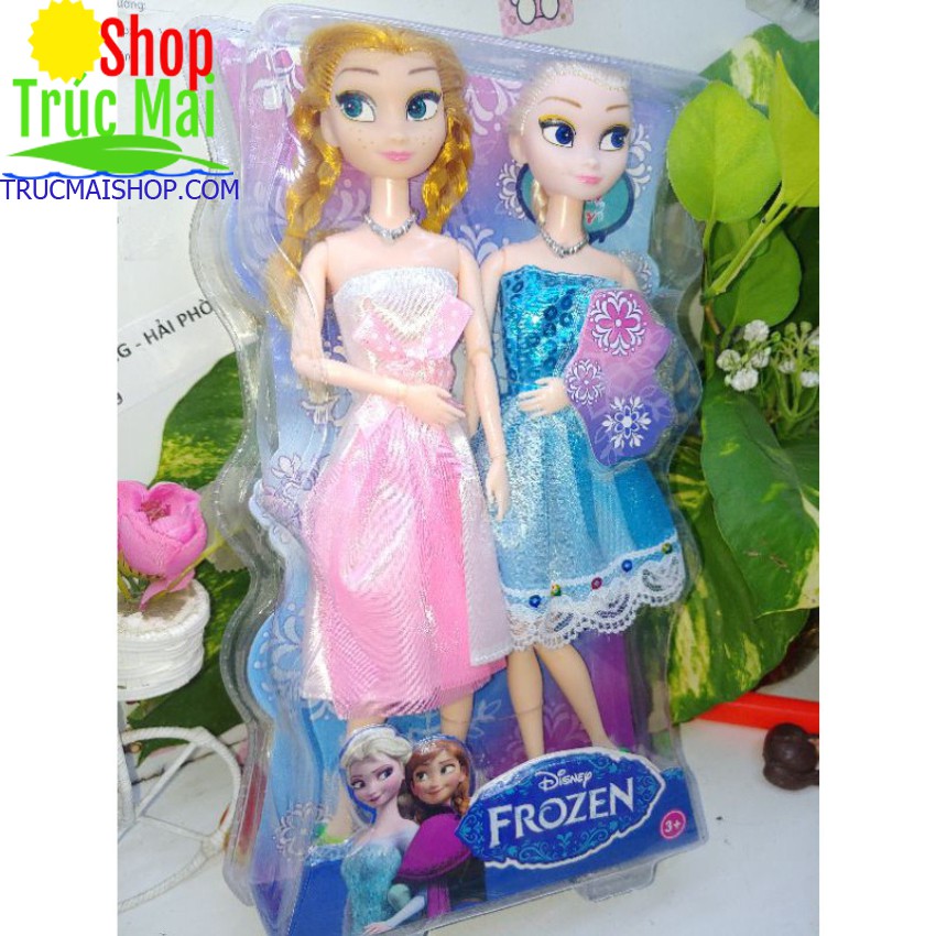 đồ chơi trẻ em bộ đôi búp bê Frozen khớp cao cấp