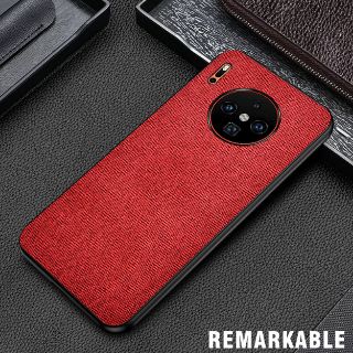 Mate 30 pro - Ốp lưng vải kết hợp da
