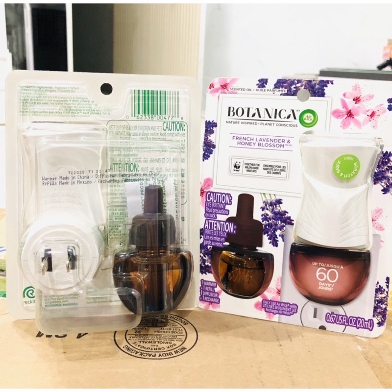 Bộ Xông Tinh Dầu Thơm Phòng Botanica By Airwick French Lavender & Honney Blossom