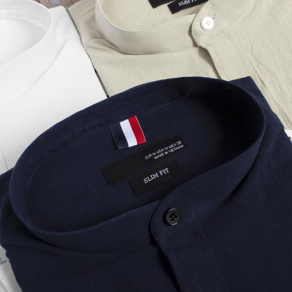 Áo sơ mi Đũi cổ tàu Galvin chất cotton đũi co giãn mát mịn chống nhăn co giãn SMGV135 - Leo Vatino | BigBuy360 - bigbuy360.vn