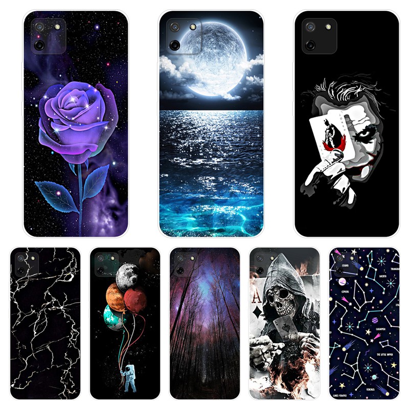 Ốp điện thoại mềm màu trơn cho Realme C11 C15 C3 C12 OPPO reno 4 reno 4 Pro