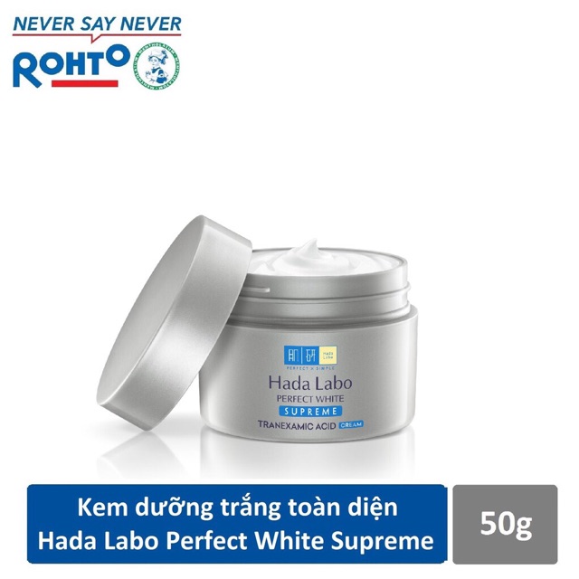 Combo dưỡng trắng toàn diện Hadalabo Perfect white Superme