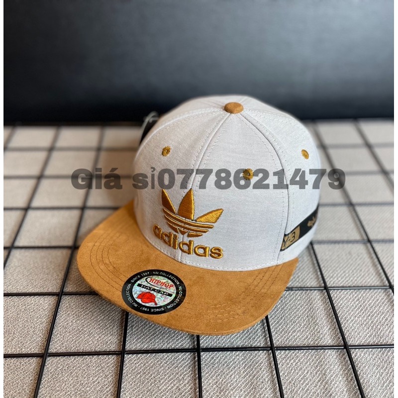 Nón kết Snapback mỏ bò thêu das + đầu trâu thời trang nam