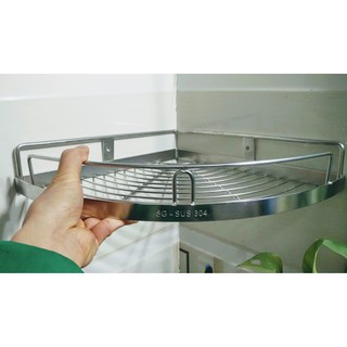 Giá Kệ góc 1 tầng cao cấp inox sus 304