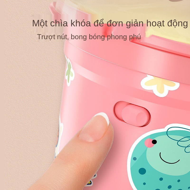 Douyin cùng kiểu dáng của người nổi tiếng mạng full cup girl tim trà sữa máy thổi bong bóng tự động trẻ em đồ chơi