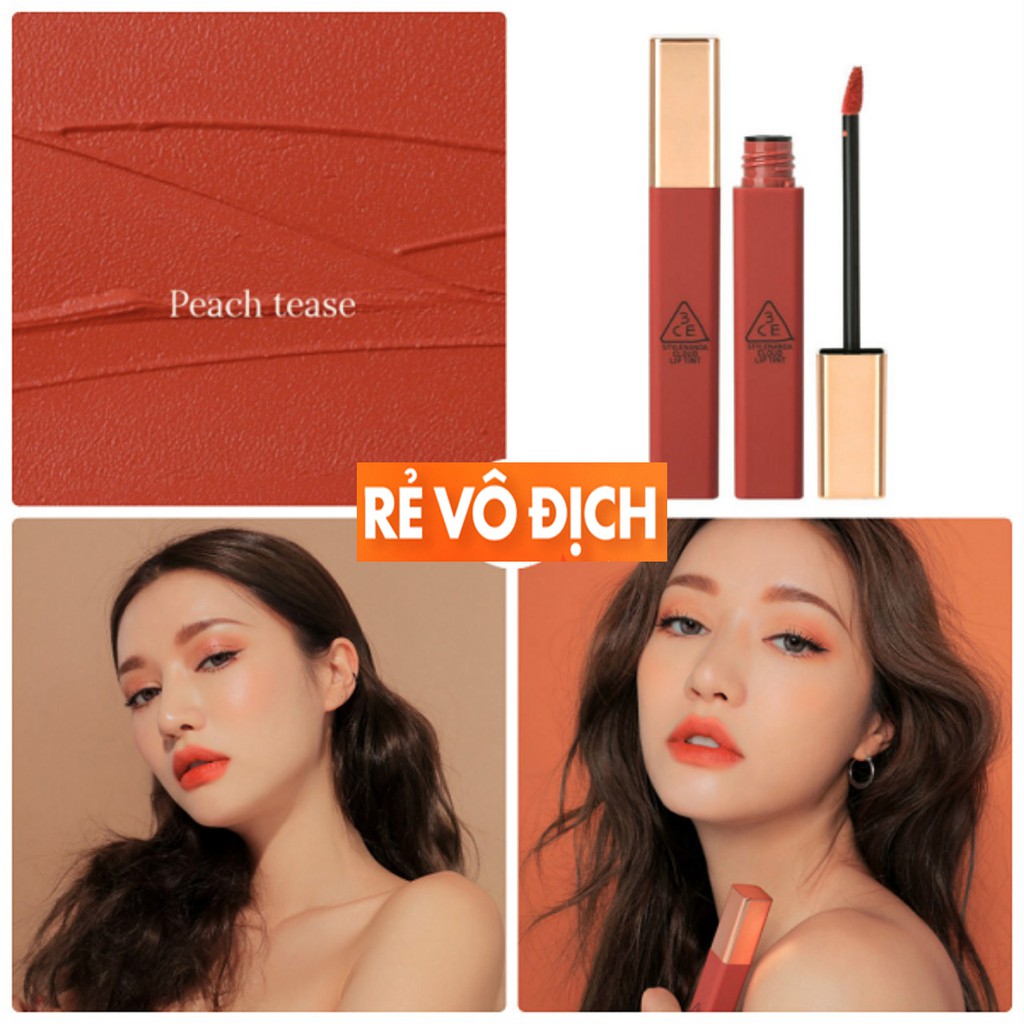 Son Kem Lì 3CE Cloud Lip Tint Nắp Vuông 💋 Needful 💋 Peach tease 💋 Macaron red | BigBuy360 - bigbuy360.vn