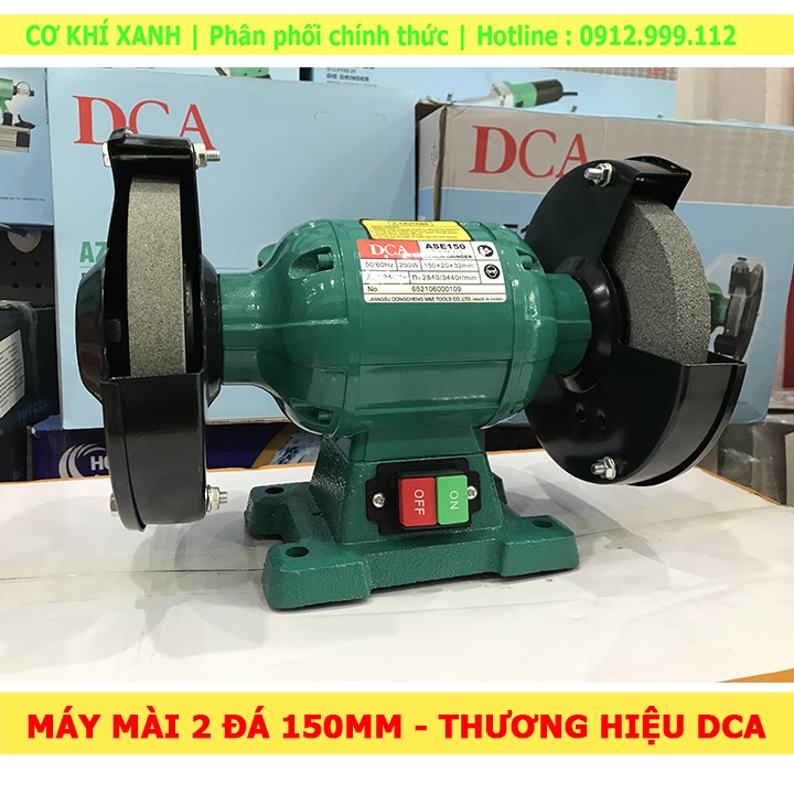 Máy mài 2 đá 150mm thương hiệu DCA mã ASE150