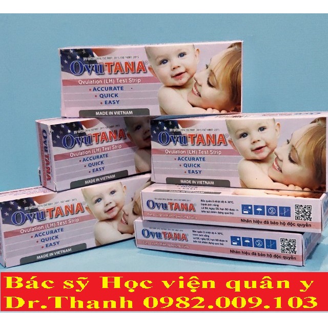 Que thử rụng trứng Ovutana - Chính xác cao, test nhanh tìm thời điểm trứng rụng