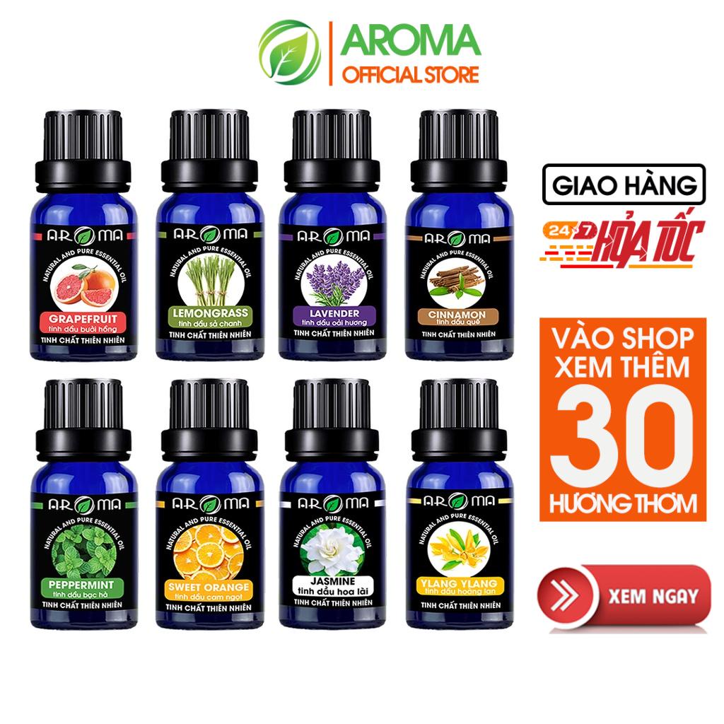 Tinh dầu AROMA, tinh dầu thơm phòng, nguyên chất, thiên nhiên, nhiều mùi tự chọn 10ml